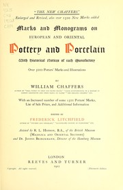 Cover of: Marks and monograms on European and Oriental pottery and porcelain: with historical notices of each manufactory; over 5000 potters' marks and illustrations