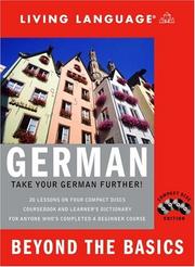 Cover of: Beyond the Basics: German (CD) (LL(R) Complete Basic Courses)