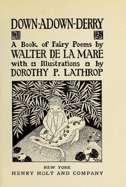 Cover of: Down-adown-derry: a book of fairy poems