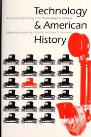 Cover of: Technology & American history: a historical anthology from Technology & culture