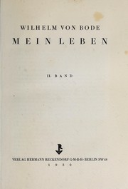 Mein Leben by Wilhelm von Bode