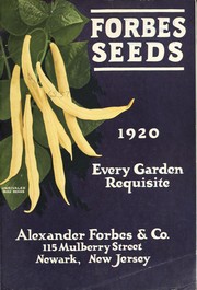 Cover of: Forbes seeds: 1920 : every garden requisite