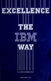 Cover of: Excellence: the IBM way