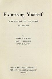Cover of: Expressing yourself