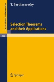 Cover of: Selection Theorems And Their Applications