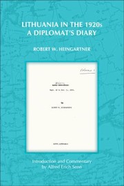Cover of: Lithuania In The 1920s A Diplomats Diary