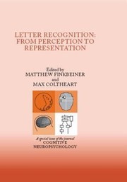 Cover of: Letter Recognition From Perception To Representation