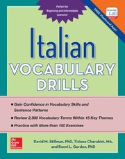 Cover of: Italian Vocabulary Drills by 