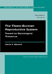 Cover of: The Tibetoburman Reproductive System Toward An Etymological Thesaurus