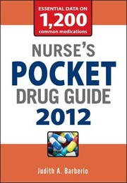 Cover of: Nurses Pocket Drug Guide 2012 by 