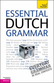 Cover of: Essential Dutch Grammar
