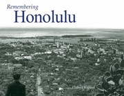 Cover of: Remembering Honolulu
            
                Remembering