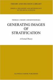 Cover of: Generating Images of Stratification: A Formal Theory (Theory and Decision Library A:)