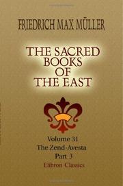 Cover of: The Sacred Books of the East by F. Max Müller