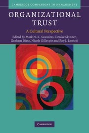 Cover of: Organizational Trust A Cultural Perspective