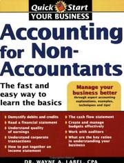 Cover of: ACCOUNTING FOR NON-ACCOUNTANTS