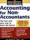 Cover of: Accounting for Non-Accountants (Quick Start Your Business)