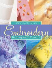 Cover of: Embroidery by Marie-Noelle Bayard, Place des Editeurs
