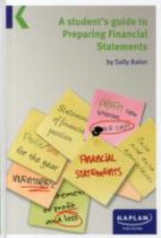 Cover of: A Students Guide to Preparing Financial Statements