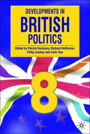 Cover of: Developments in British Politics 8