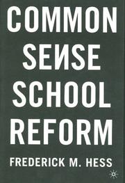 Cover of: Common Sense School Reform