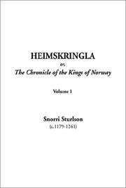 Cover of: Heimskringla Or, the Chronicle of the Kings of Norway by Snorri Sturluson