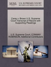 Cover of: Carey