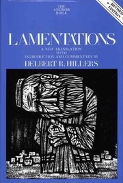 Cover of: Lamentations A New Translation With Introduction And Commentary