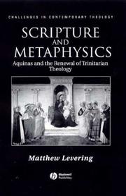 Cover of: Scripture and Metaphysics by Matthew Webb Levering