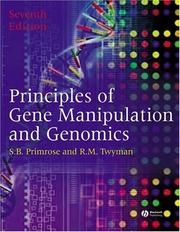 Cover of: Principles of gene manipulation and genomics
