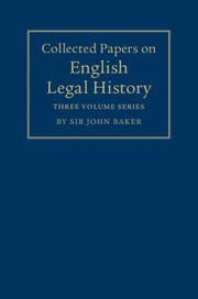 Cover of: Collected Papers On English Legal History by 