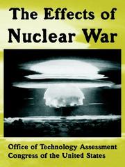 Cover of: The effects of nuclear war