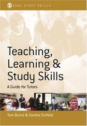 Cover of: Teaching, Learning and Study Skills: A Guide for Tutors (Sage Study Skills Series)