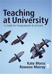 Teaching at university : a guide for postgraduates and researchers