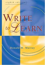 Cover of: Write to learn