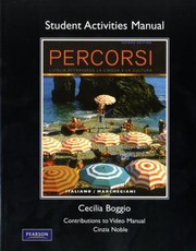 Cover of: Student Activities Manual For Percorsi Litalia Attraverso La Lingua E La Cultura Second Edtion