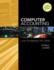 Cover of: Computer Accounting With Quickbooks Pro 2008