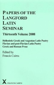 Cover of: Hellenistic Greek And Augustan Latin Poetry Flavian And Postflavian Latin Poetry Greek And Roman Prose