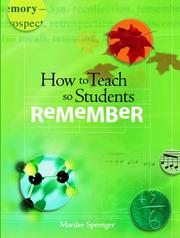Cover of: How To Teach So Students Remember