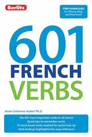 Cover of: 601 French Verbs