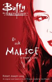 Cover of: Go Ask Malice by Robert Joseph Levy