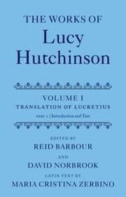 The Works Of Lucy Hutchinson by David Norbrook