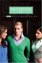 Cover of: Invitation Only (Private, Book 2)