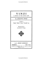 Cover of: Vinzi a Story of the Swiss Alps