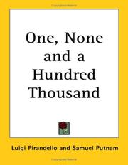 Cover of: One, None and a Hundred-Thousand