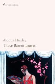 Cover of: Those Barren Leaves by Aldous Huxley