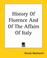 Cover of: History Of Florence And Of The Affairs Of Italy