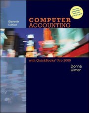 Cover of: Computer Accounting With Quickbooks Pro 2009 Student Data Files Quickbooks Trial Software