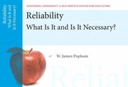 Cover of: Reliability What Is It And Is It Necessary