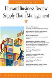 Harvard business review on supply chain management